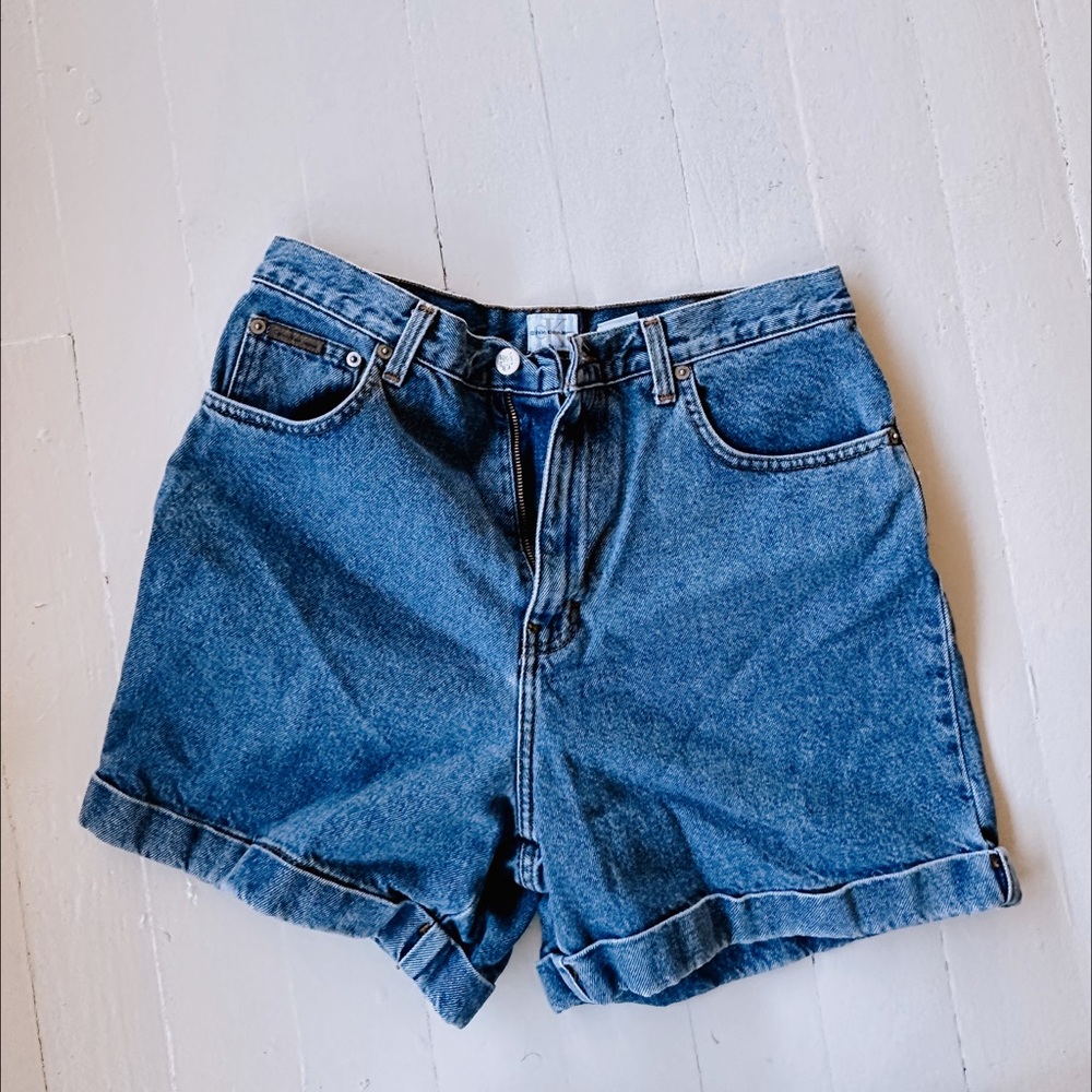Vintage Calvin Klein Jeans Cuffed Denim Shorts